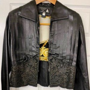 Leather jacket.Made in Italy. SIze 42